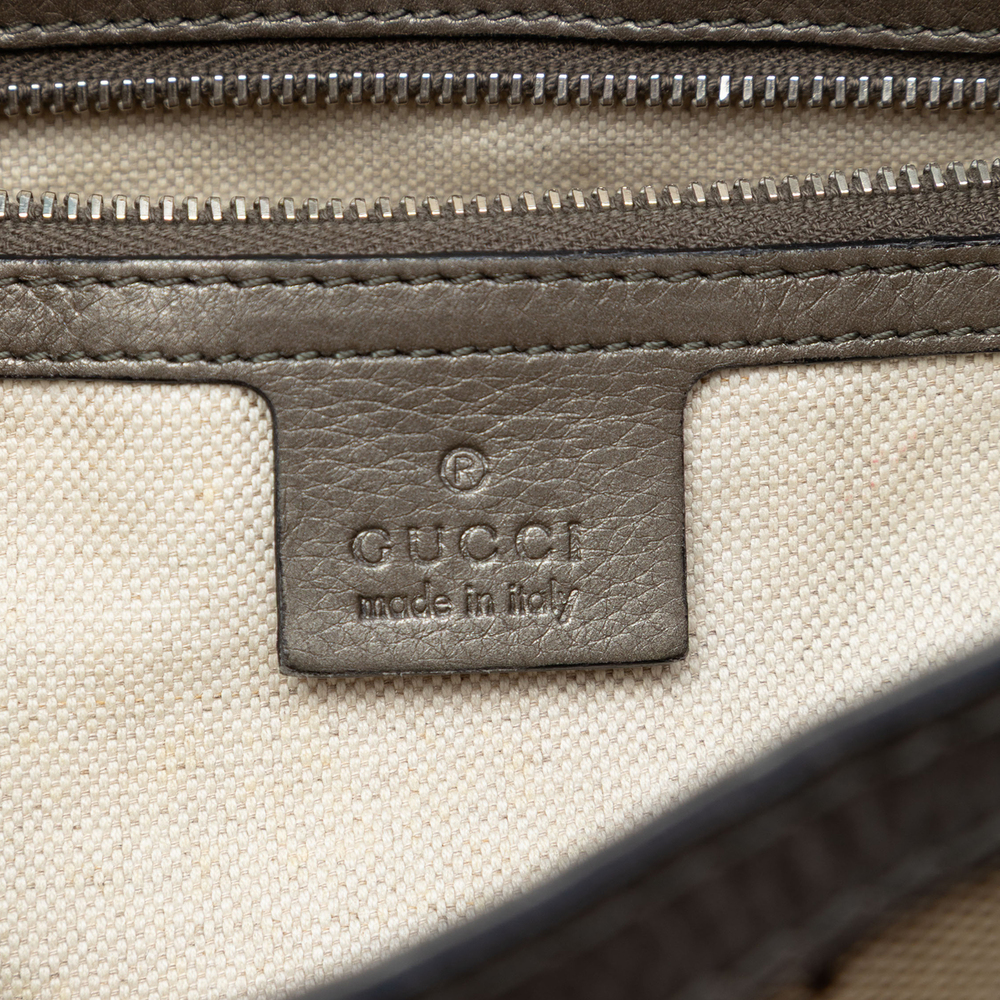 Pre-Loved Gucci Medium GG Canvas Techno Horsebit Satchel - Picture 5 of 8